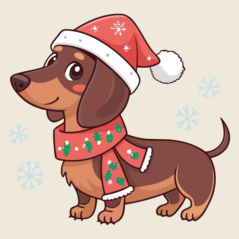 Dachshund Noël Chaleureux