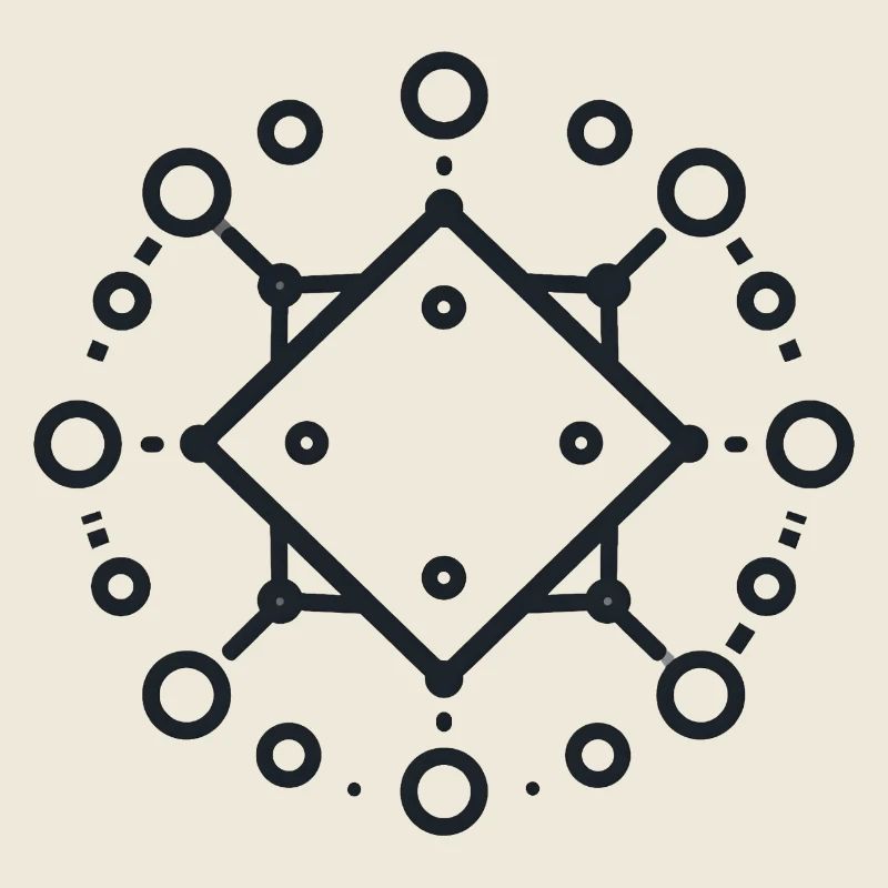 Geometric Diamond Mandala
