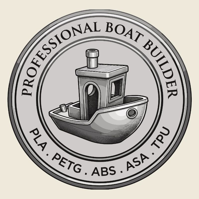 Professional Boat Builder – 3D Printing Emblem