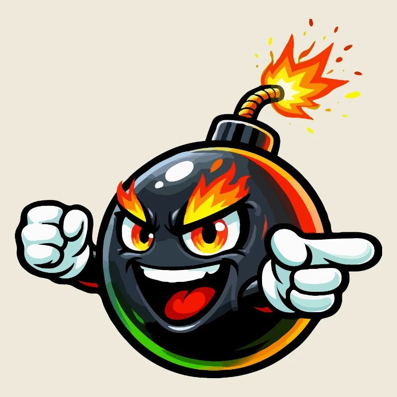 Explosive, wütende Bombenshow