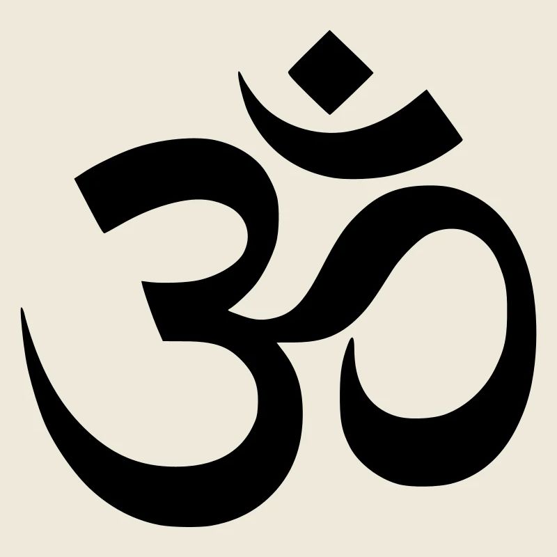 Silhouette du mantra du symbole Om