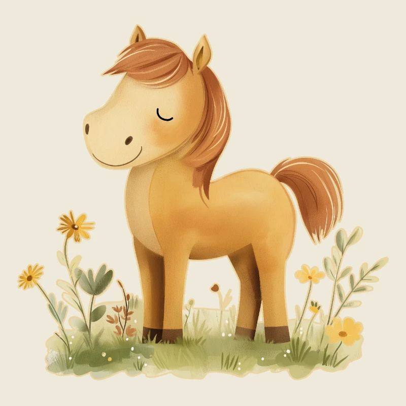 Pferd Blumen