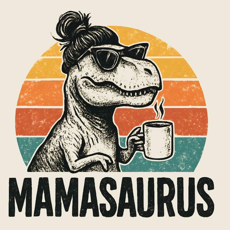 Mamasaurus Mama Mutter Geschenkidee Humor Lustig