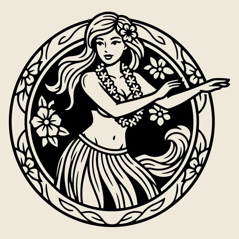 Hula-Mädchen