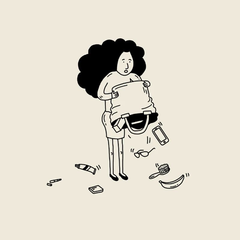 empty her bag