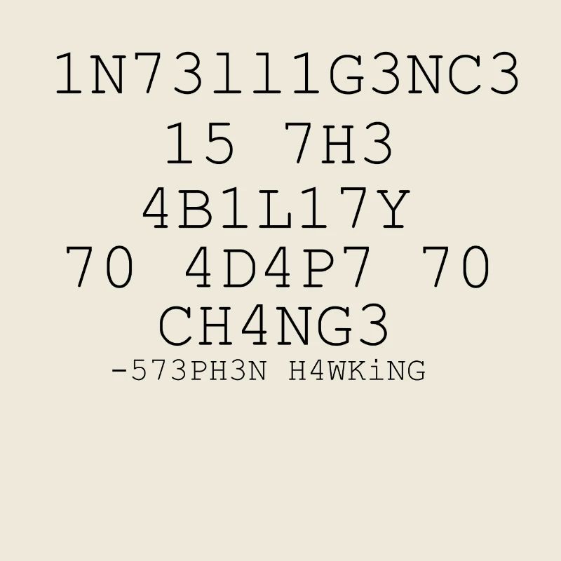 Intelligenz 573PH3N H4WKiNG Stephen Hawking
