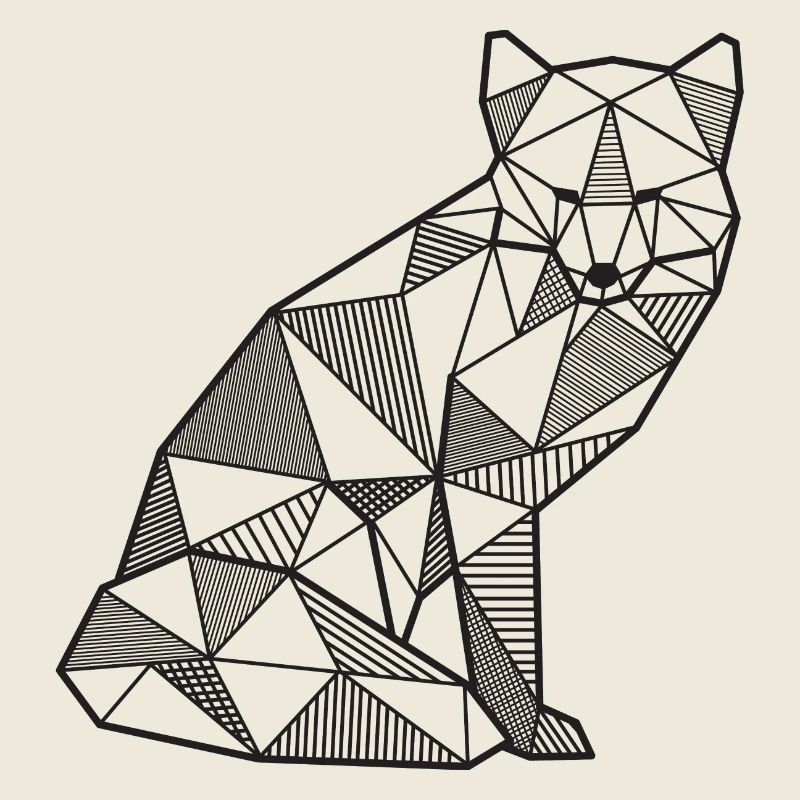 Fuchs Geometrisch fox Geschenk idee Wald wild Tier