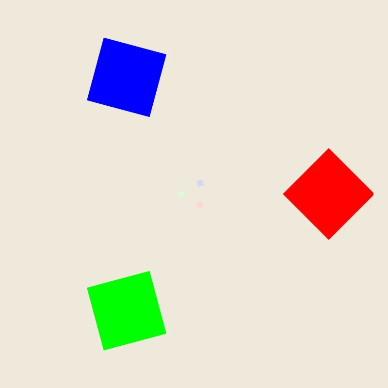 Art abstrait - Design rectangle coloré