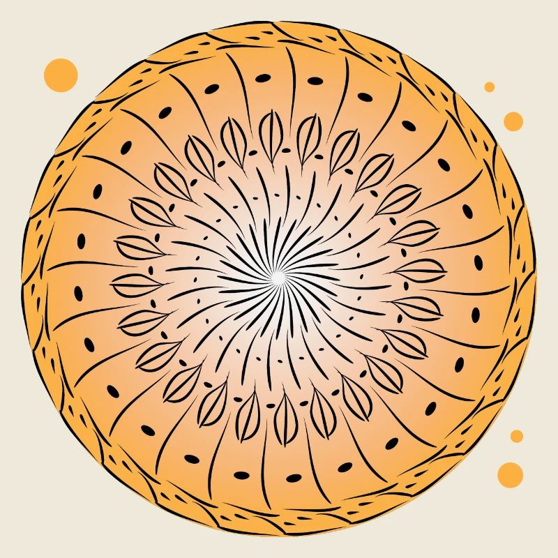 Rotating pattern circle