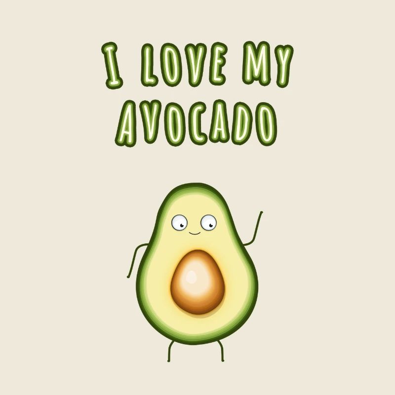 I love Avocado Geschenk
