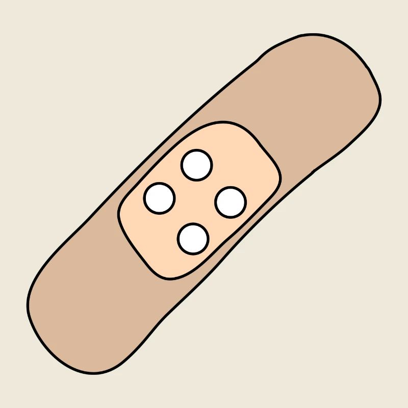 Patch, blessure, blessure, guérison, idée cadeau