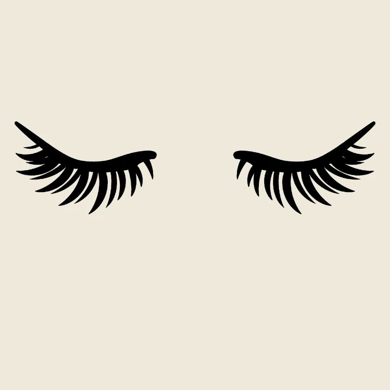 Closed eyes - eyelashes