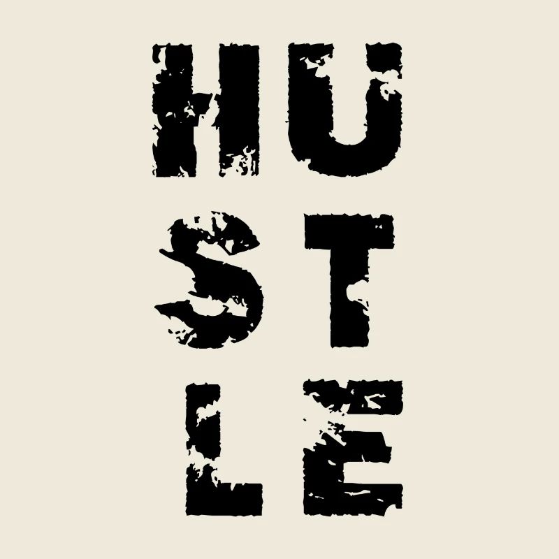 Vintage HUSTLE Arbeit Arbeiter Hustler Geschenk