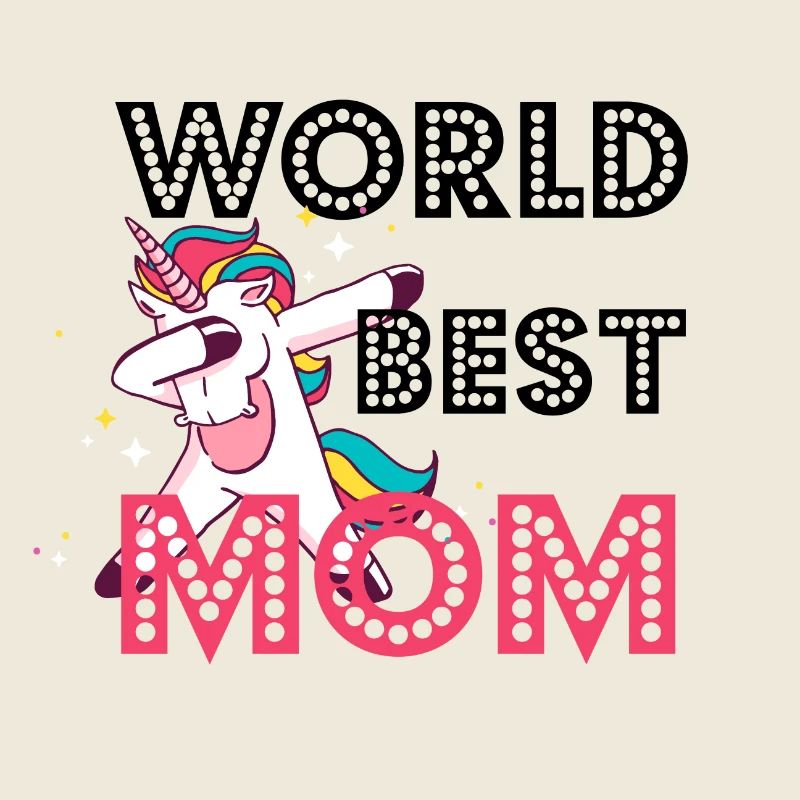 Weltbeste Mama Geschenk Mutter Einhorn dabbing