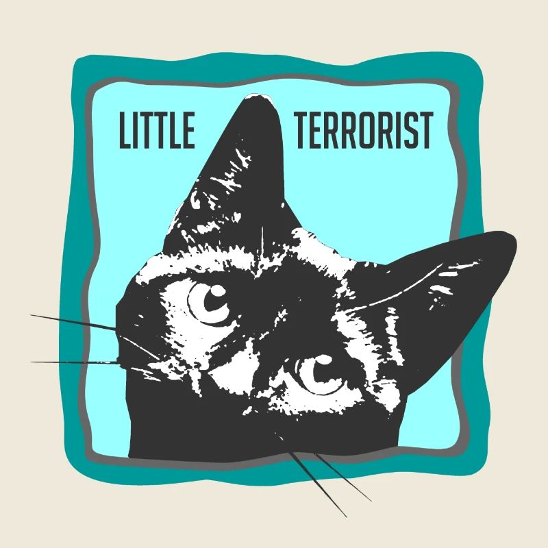 Katzenporträt mit Slogans