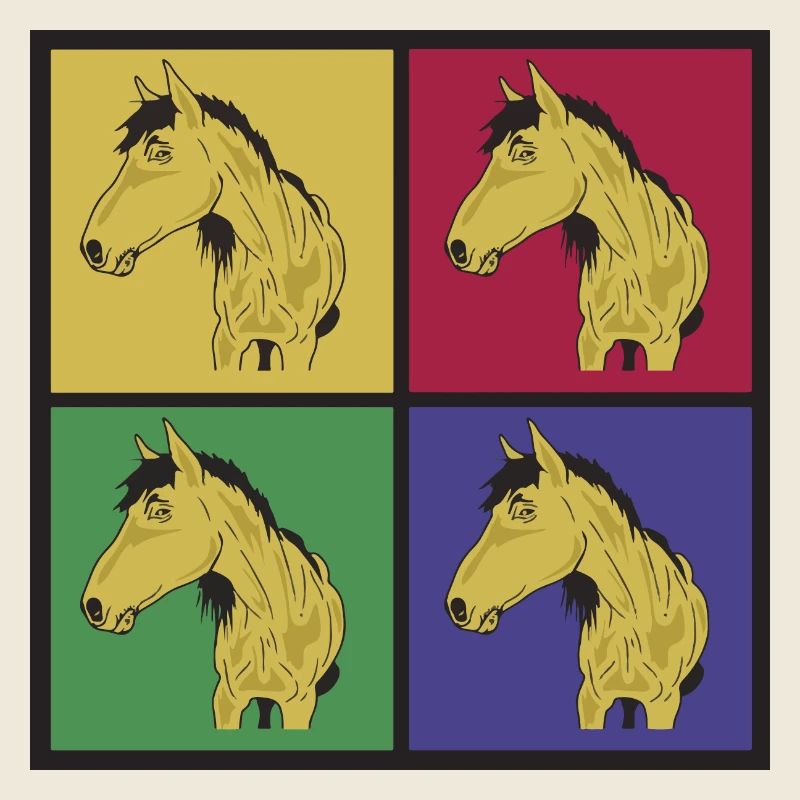 Pferde Pop-Art