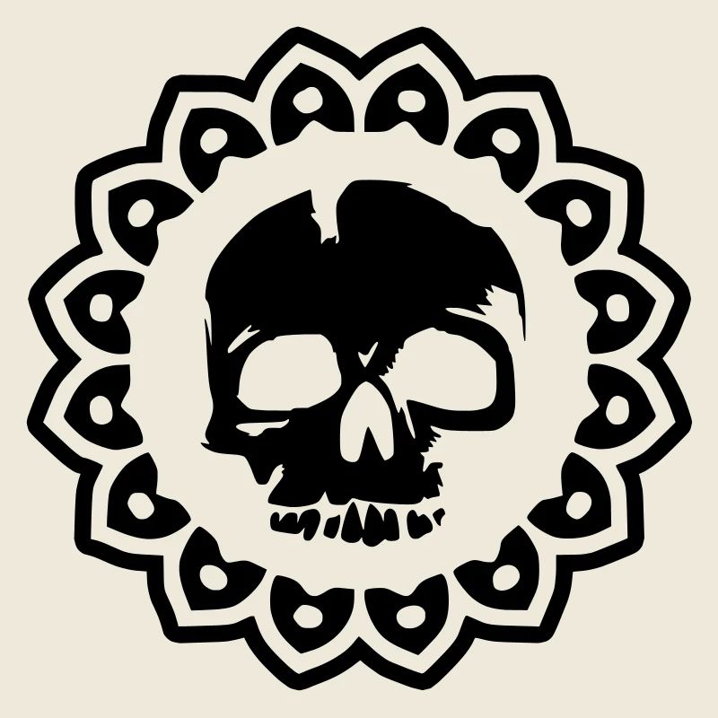 skull kopf totenkopf schädel tattoo biker sticker