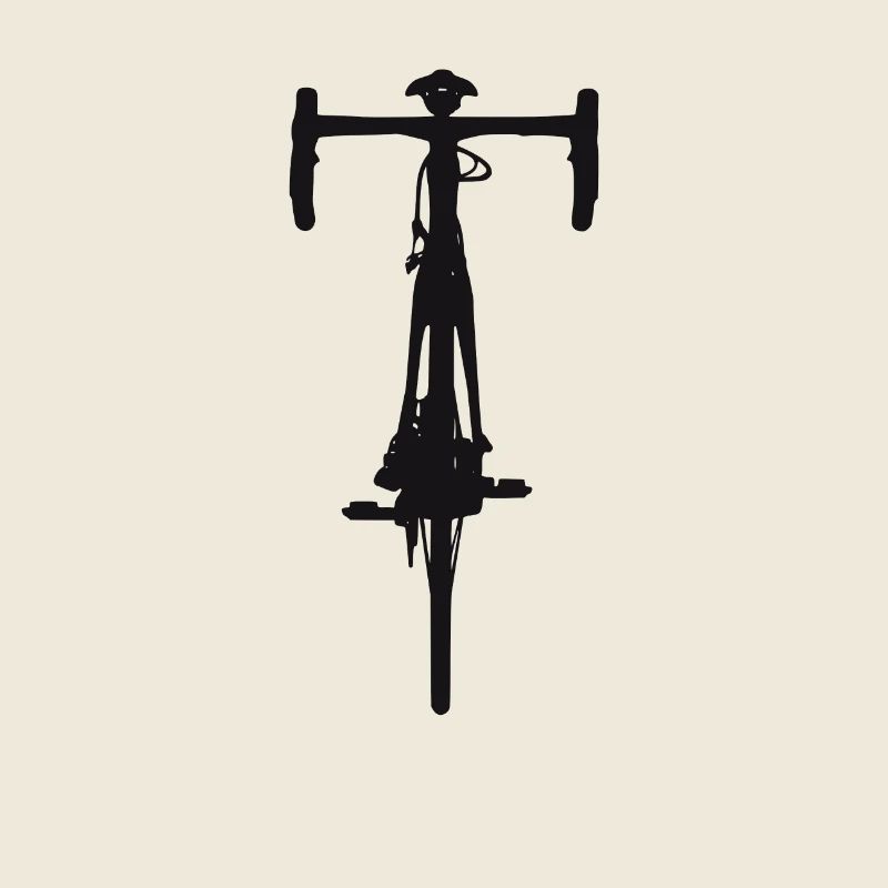 Bicycle front front black shirt