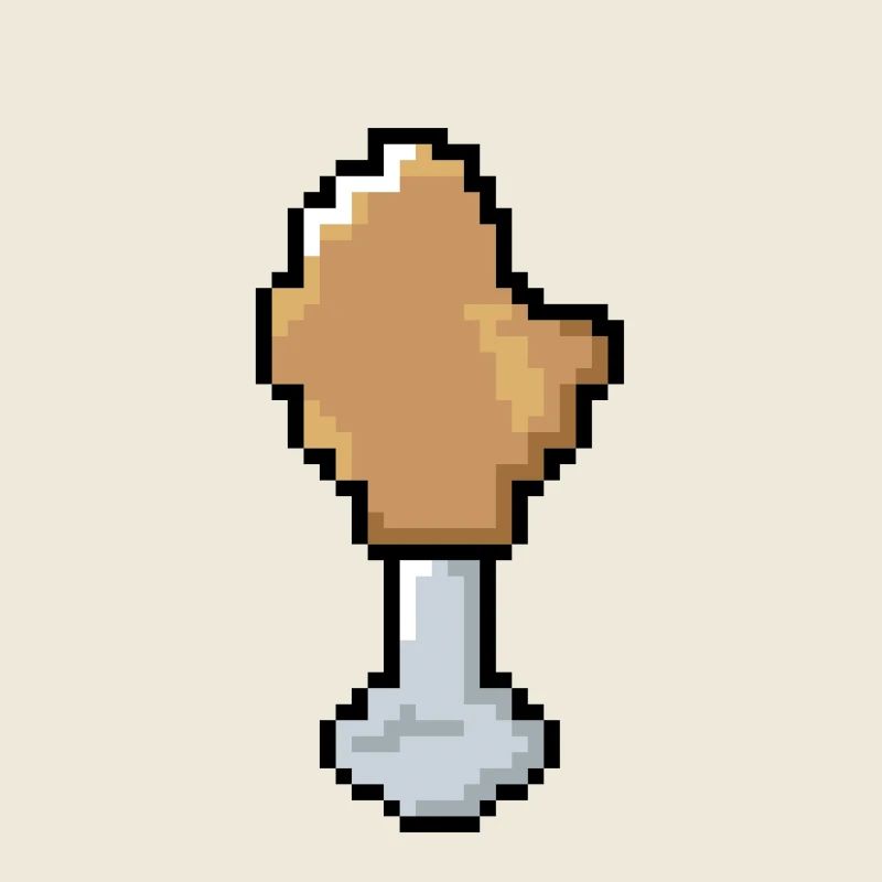 Pixel - Hähnchenkeule