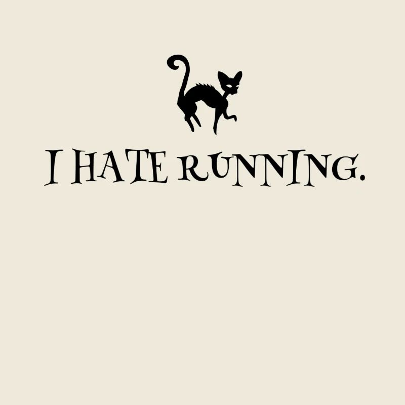 I hate running saying running marathon shirt black