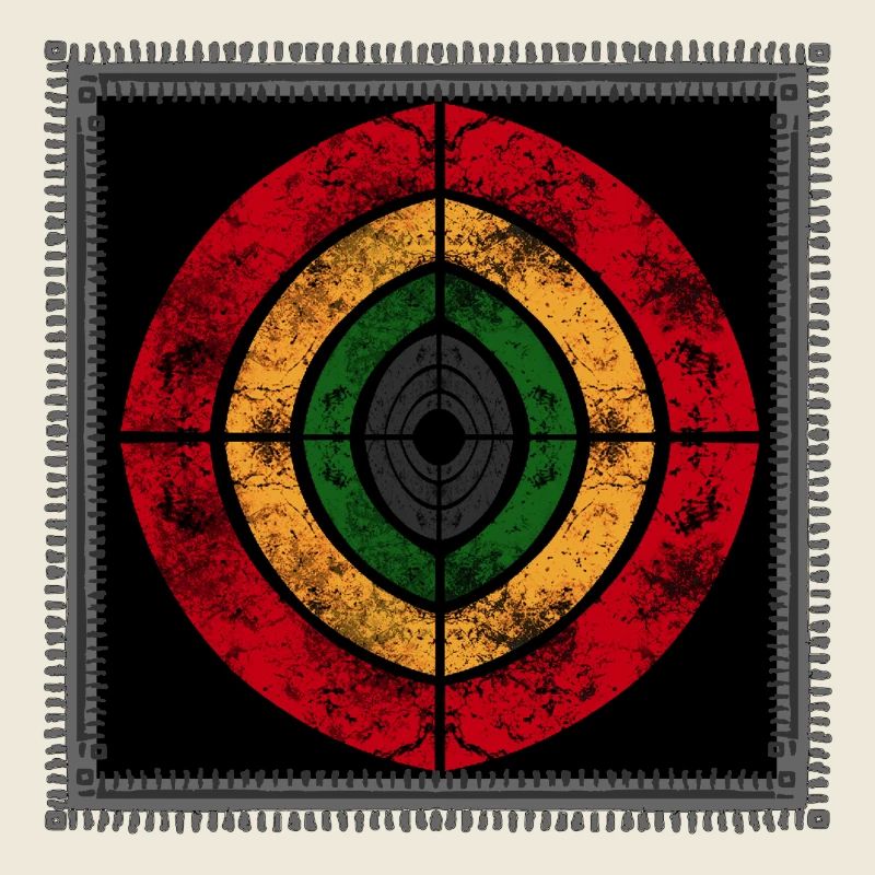 Design reggae abstrait aux couleurs rétro