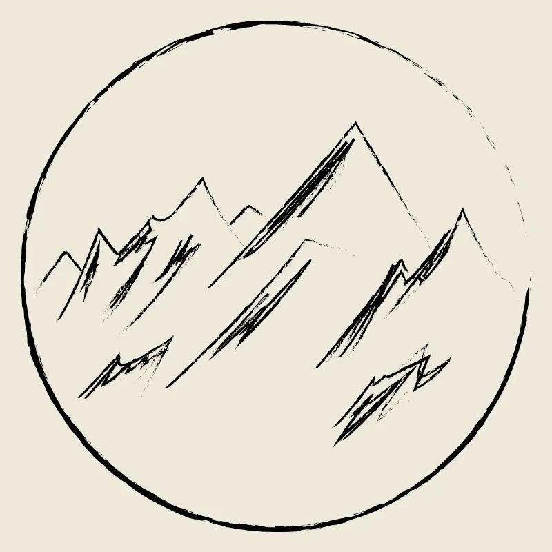 Berge minimalistisch