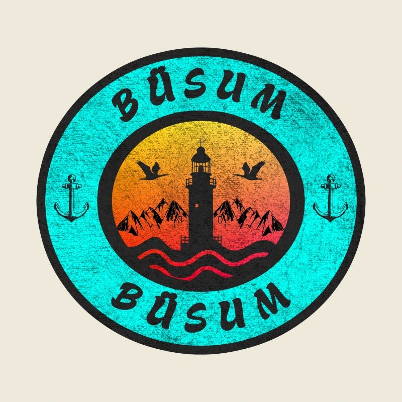 Büsum Leuchtturm Design / Geschenkidee