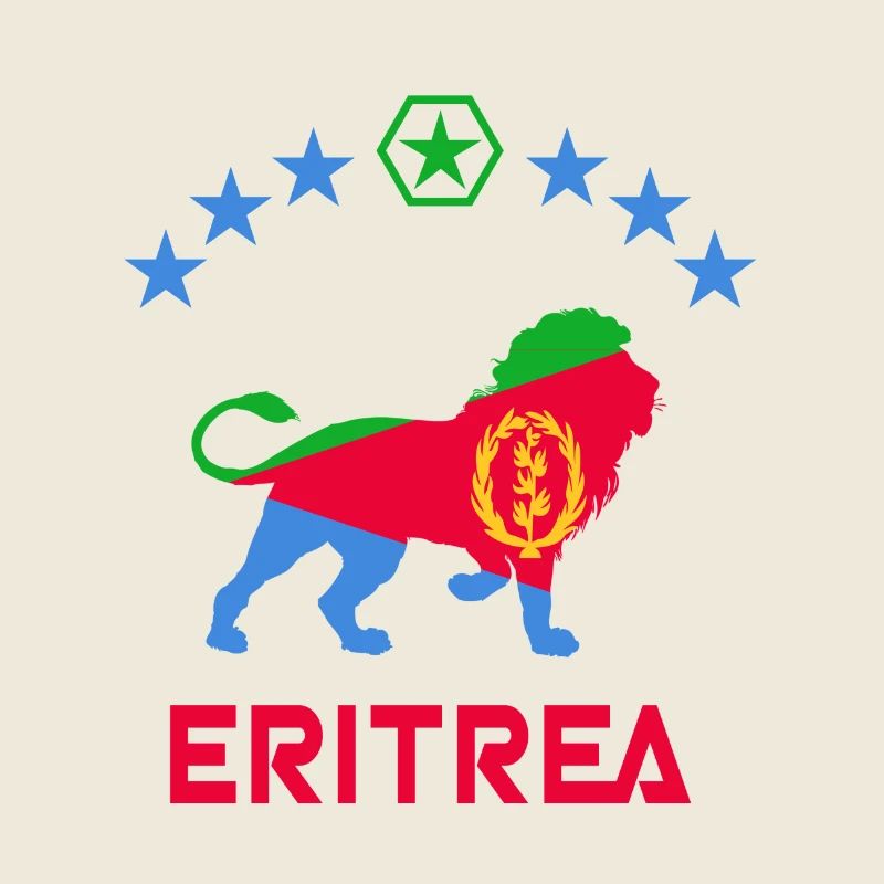 Conception de lion d'Érythrée