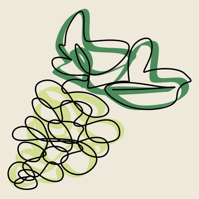 Lineart Weintrauben