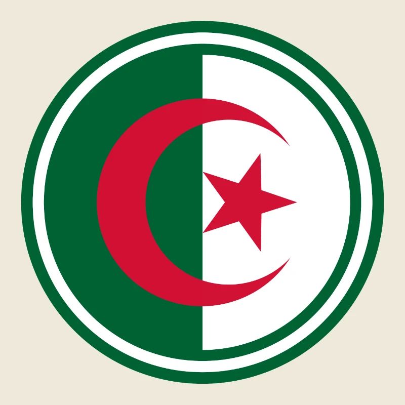 Algeria flag round