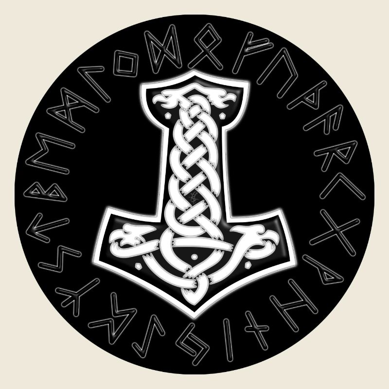 Mjölnir Celtic Runic Knot