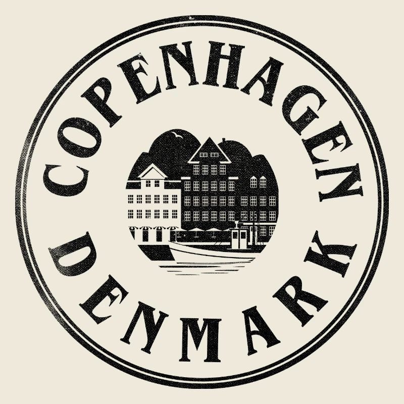 Copenhagen Denmark – Waterfront Emblem