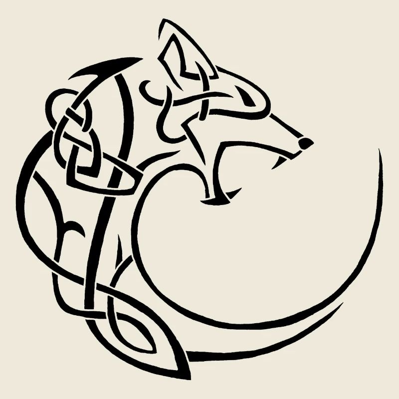 black lunar wolf