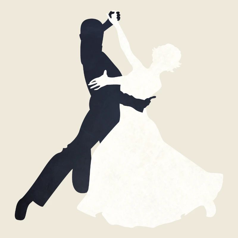 Motif de danse de valse élégant