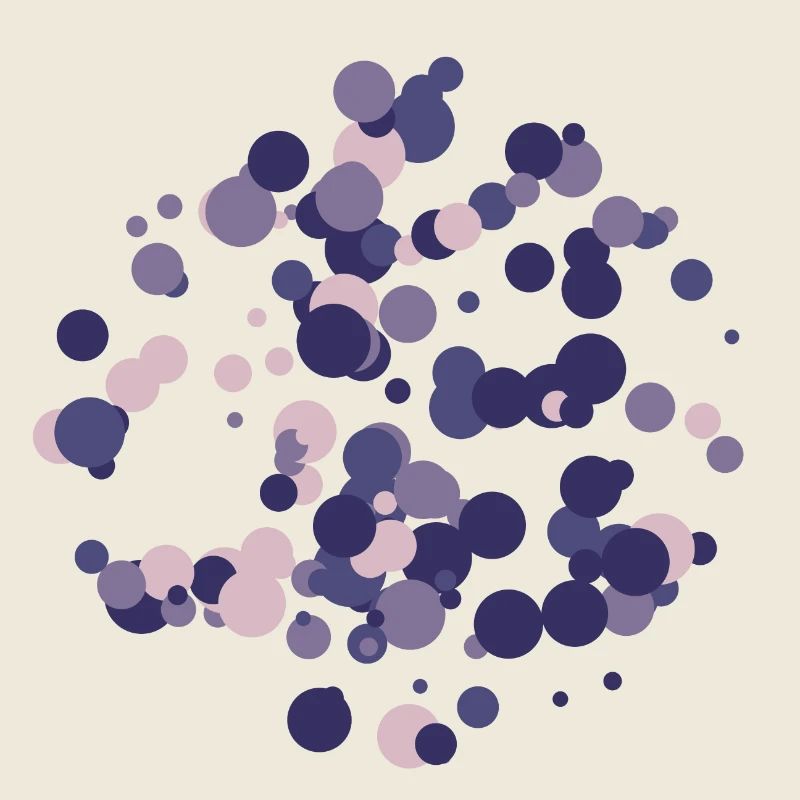 Abstract circles pattern