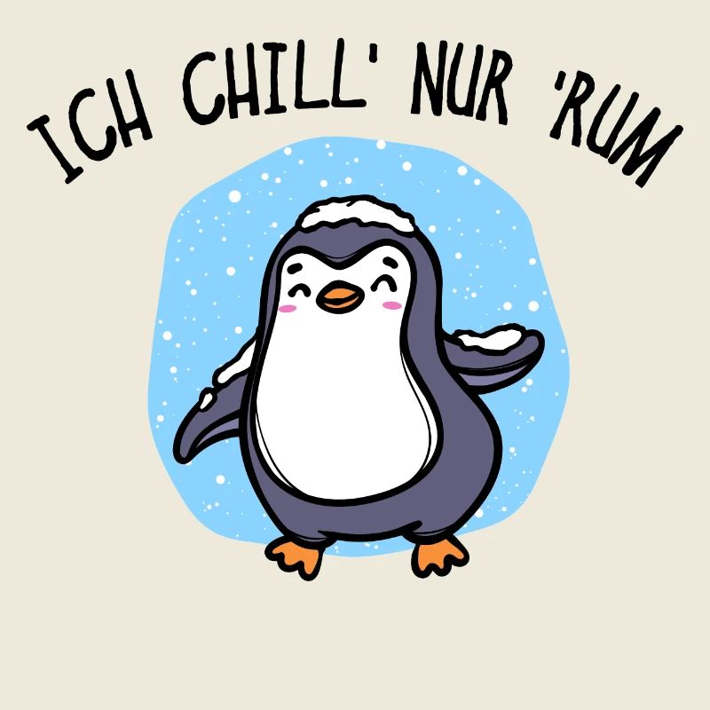 Kälte Pinguin Vogel Tier Eis Schnee Statement