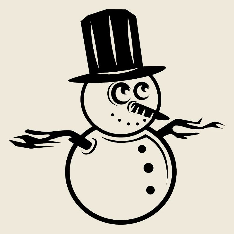 Snowman Winter Symbol Logo icon Graphic Snow