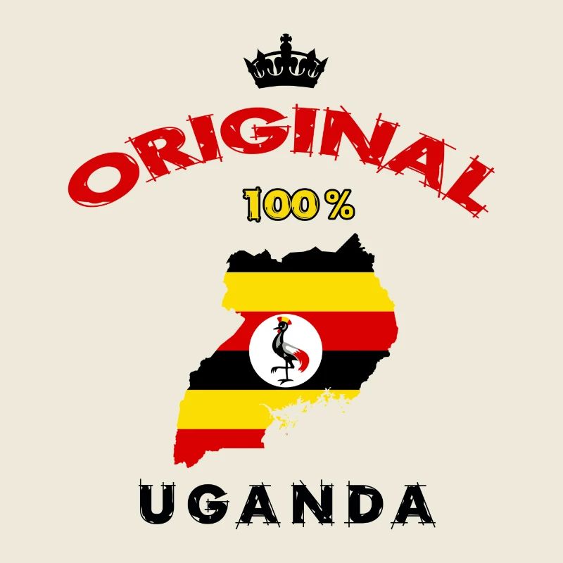 Design original 100 % drapeau ougandais