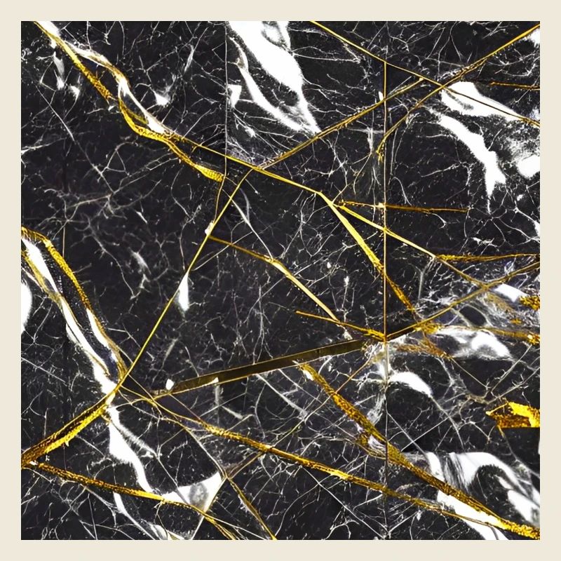 Marmor Schwarz Gold Marmorimitat