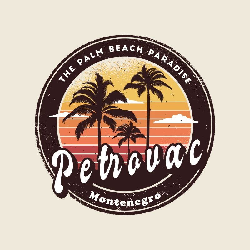 Conception de la plage de Petrovac au Monténégro