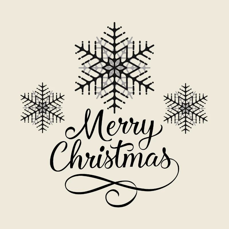 snowflake Merry Christmas