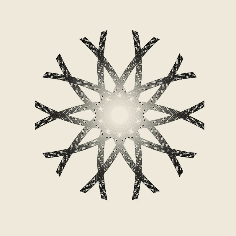 Dégradé de gris encerclé à barres