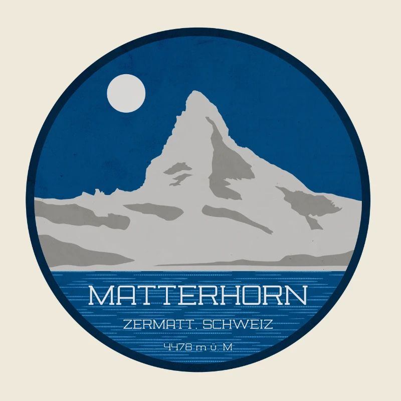 Graphique du Cervin Zermatt avec altitude