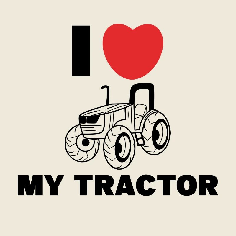 Ackerbau Herz Ich Liebe Traktor Statement Bauer