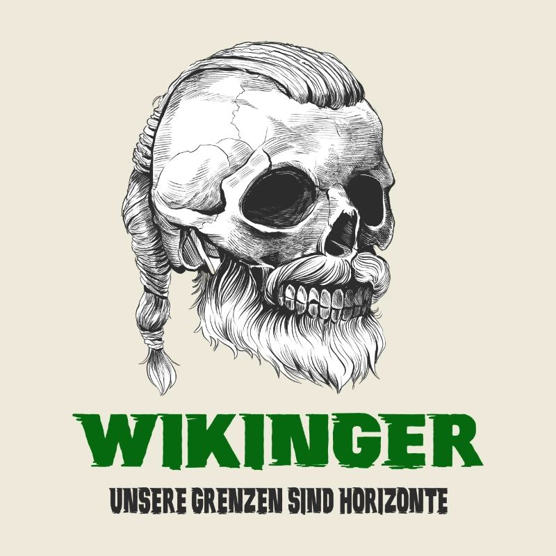 Wikinger Totenkopf Design