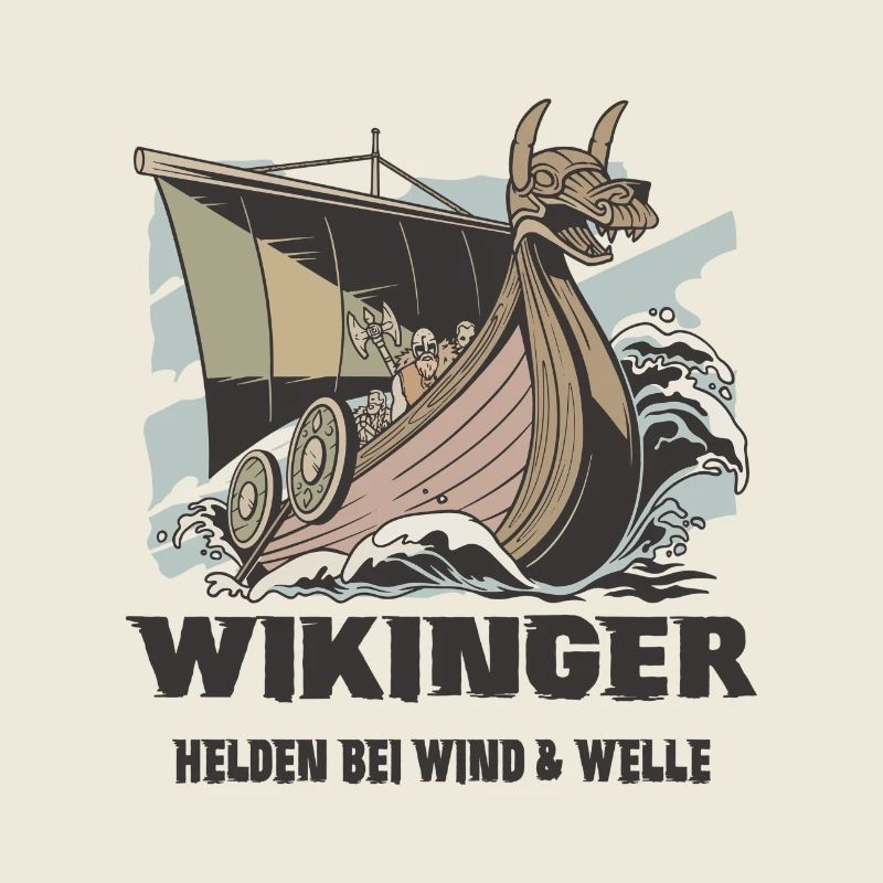 Wikinger Seefahrt Design
