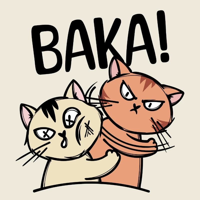Baka Manga Katze Anime Comic Animation Spruch