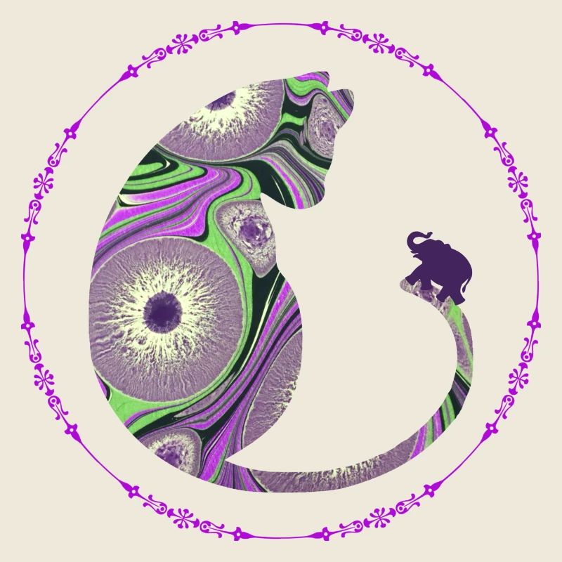 katze mit elefant e 239