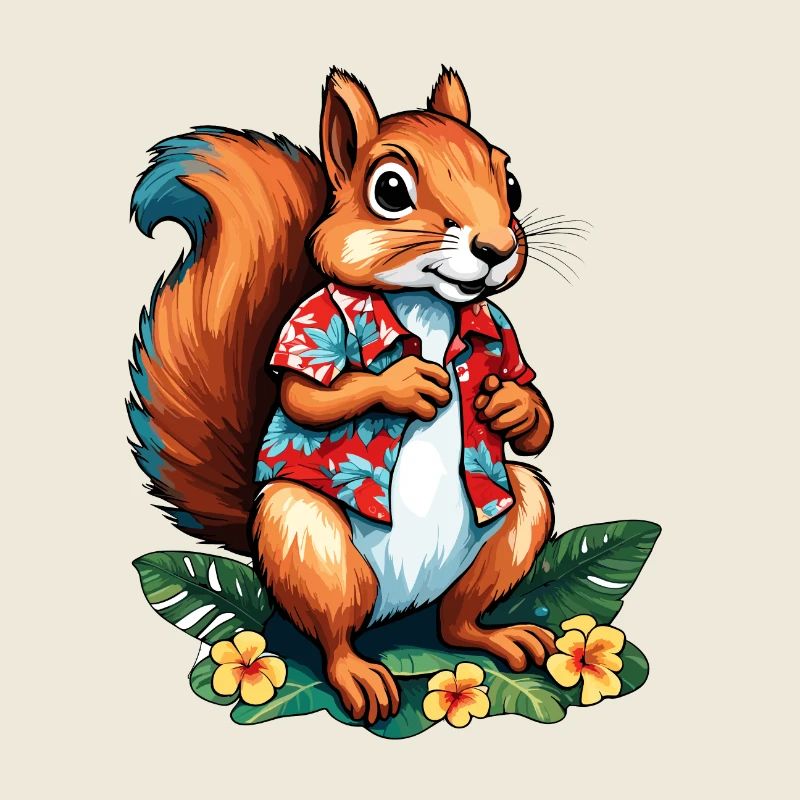 Eichhörnchen / Tier / Nagetier / Waldtier / Comic