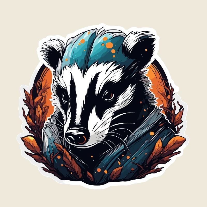 Badger / Rodent / Animal / Stripe / Wild
